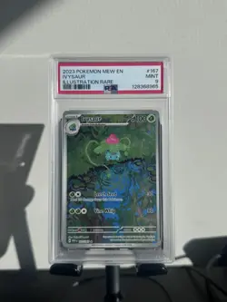 2023 POKEMON MEW EN-151 ILLUSTRATION RARE #167 IVYSAUR PSA 9 - Image 1