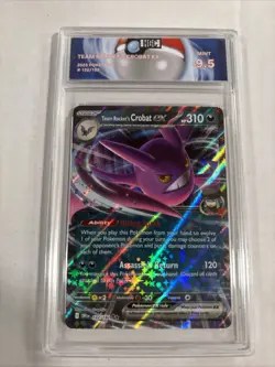 2025 Pokemon Team Rocket’s Crobat Ex #122 HGC 9.5 (sb5) - Image 1