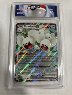 2023 Pokemon Maushold Ex #155 HGC 10 (sb6) - Image 1
