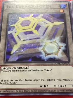 3x Ice Barrier Token | OP17-EN026 | Super Rares | MP | Yu-Gi-Oh! - Image 2
