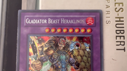 YUGIOH GLADIATOR BEAST HERAKLINOS GLAS-EN044 SECRET RARE 1ST EDITION LP - Image 2