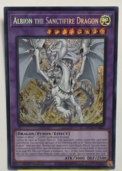 Albion the Sanctifire Dragon - Prismatic Secret Rare - MP24-EN082 - 1st Ed NM - Image 1