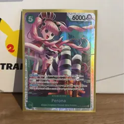 One Piece CCG Perona The Azure Sea's Seven SR Foil OP14-033 NM - Image 1