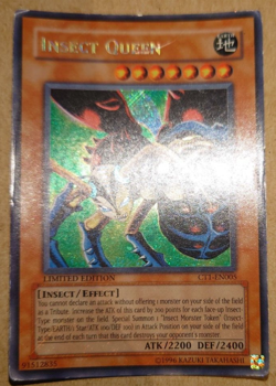 CT1-EN005 Insect Queen Secret Rare Limited Ed Yugioh Card - Image 1