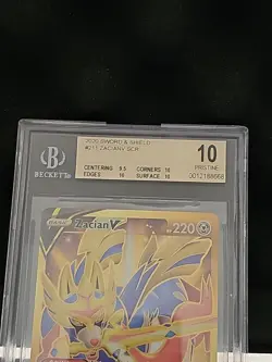 Pokemon SWSH Zacian Secret Rare Card #211/202 2020 BGS 10 - Image 2