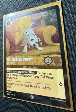 Dalmatian Puppy Tail Wagger 4b Disney Lorcana Into the Inklands Card Common FOIL - Image 2