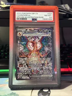 Pokemon TCG Charizard EX Sir Obsidian Flames Card 223/197 PSA 8.5 NM-MT - Image 1