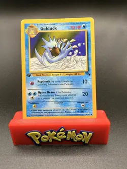 GOLDUCK 35/62 - 1ST EDITION - Fossil - Uncommon - VINTAGE Pokemon Card - LP - Image 1