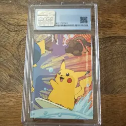 Pokemon 2000 Topps Series 2 5 Of 10 #132 Ditto Pikachu Stick On Card CGC 9 - Image 2