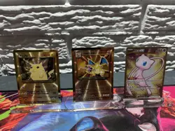 Celebrations Metal Pokemon Cards. Charizard, Pikachu, Mew all three!!!!! - Image 1