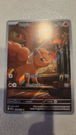 Vulpix 138/132 Mega Evolution Illustration Rare Pokemon TCG Card NM - Image 1