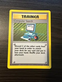 Computer Search Base Set 71/102 Rare Vintage Pokemon TCG Card - Image 1