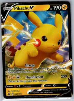 Pikachu V SWSH061 SWSH: Sword & Shield Promo Cards - Pokemon Card - NM - Image 1