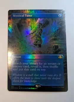 MTG English Mystical Tutor (Borderless) NM Foil Dominaria Remastered - Image 1