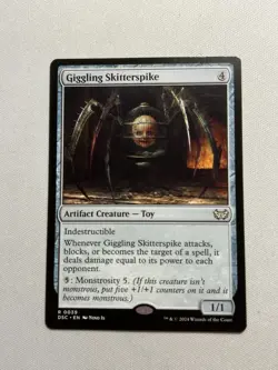 Giggling Skitterspike Commander: Duskmourn: House of Horror Regular - Image 1