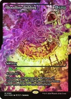 Bloodline Bidding Foil Japan Showcase Lorwyn Eclipsed NM MTG - Image 1