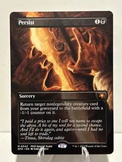 Persist (Borderless) 42 M Special Guests NM MTG - Image 1