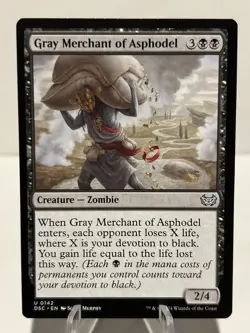 Gray Merchant of Asphodel 142 U Commander: Duskmourn: House of Horror NM MTG - Image 1