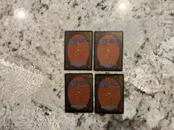 Mtg Llanowar Elves Revised x4 Magic the Gathering Revised Llanowar Elves Played - Image 2