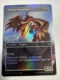 Clarion Conqueror Borderless (NM Foil) TDM-0377 Rare MTG - Image 2