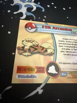 2000 Topps Chrome Pokemon TV Animation Edition Arcanine #59 - Image 4