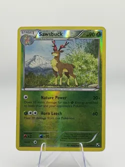 Pokemon TCG Sawsbuck Black & White Reverse Holo Rare 14/114 Stage 1 90 HP - Image 1