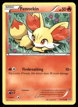 Pokemon TCG Pokemon Fennekin Fennekin Common Regular - Image 1