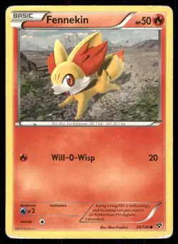 Pokemon TCG Pokemon Fennekin Fennekin Common Regular - Image 1