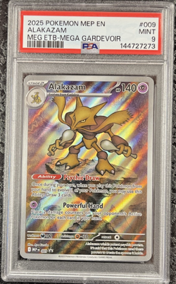 2025 POKEMON MEP EN ALAKAZAM MEG ETB-MEGA GARDEVOIR #009 💎 PSA 9 - Image 1