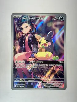 Marnie’s Morpeko Scarlet & Promo 206 Illustration Pokemon TCG Holo Rare - Image 1
