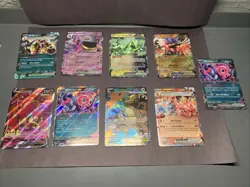 Pokemon TCG Mixed Card Lot EX & Full Art V Bundle NM All Holo - Image 1