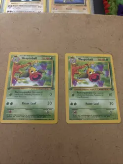 Pokemon TCG Weepinbell Jungle 1st Edition Uncommon Card 48/64 1999 - Image 1