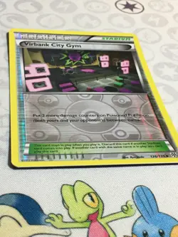 D1396 POKEMON TCG PLASMA STORM VIRBANK CITY GYM 126 REVERSE HOLO LP U - Image 2