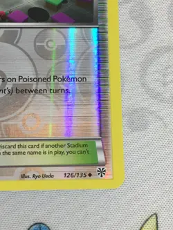 D1396 POKEMON TCG PLASMA STORM VIRBANK CITY GYM 126 REVERSE HOLO LP U - Image 5