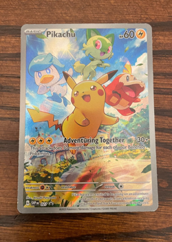 2023 Pokemon TCG Pikachu SVP 027 Paldea Evolved Black Star Promo - Image 1