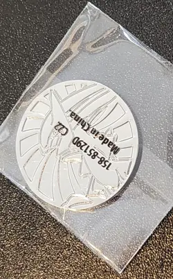 Pokemon Arceus VSTAR Silver Metal Coin Arceus Gamestop Exclusive New (Sealed) - Image 1