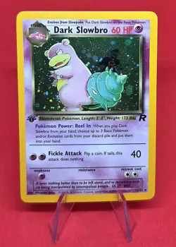Pokemon TCG 1st Edition Dark Slowbro 12/82 Team Rocket Holo - Image 2