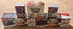 Pokemon TCG Sealed Lot Surging Sparks Booster Box +Prismatic Evolutions +Bundles - Image 1