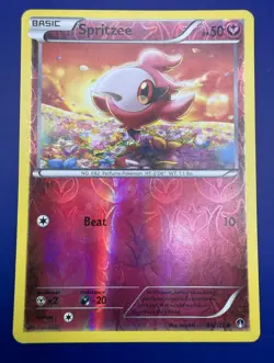 Pokemon Spritzee 84/122 Common Reverse Holo XY - BREAK Point MP - Image 1
