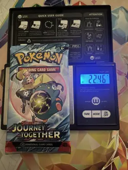 Heavy! Over 22.46 Gram Pokemon Journey Together Booster Pack Sealed - Image 1