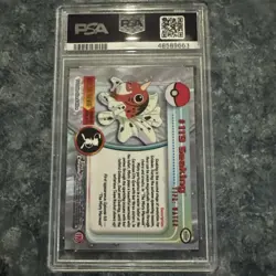 2000 Topps Chrome Pokemon TV Animation Edition Foil #119 Seaking PSA 7 - Image 2