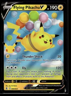 2021 Pokemon Celebrations 006 Flying Pikachu V NM - Image 1