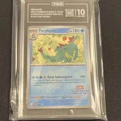 Pokemon Feraligatr Black Star Promo TAG 10 Scarlet & Violet Contest 213 - Image 1
