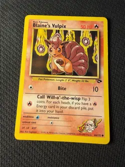 Blaine’s Vulpix 66/132 - Pokemon Gym Challenge LP 2 - Image 1