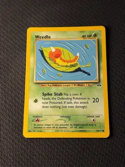 Weedle 70/75 - Pokemon Neo Discovery LP 1 - Image 1