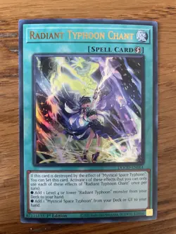 Radiant Typhoon Chant Spell DOOD-EN061 1st Ed Holo YuGiOh - Image 1