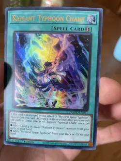 Radiant Typhoon Chant Spell DOOD-EN061 1st Ed Holo YuGiOh - Image 2