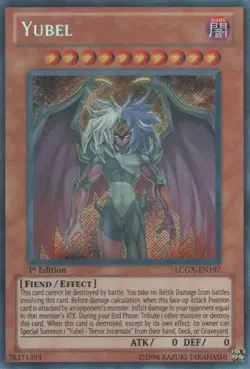 Lightly Played Yubel - LCGX-EN197 - Secret Rare - 1st Edition - YuGiOh - Image 1