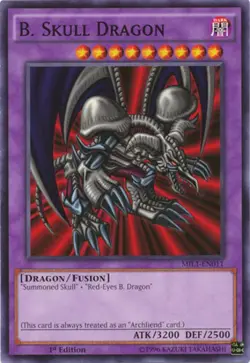 Yugioh! MP B. Skull Dragon - MIL1-EN011 - Common - 1st Edition Moderately Played - Image 1