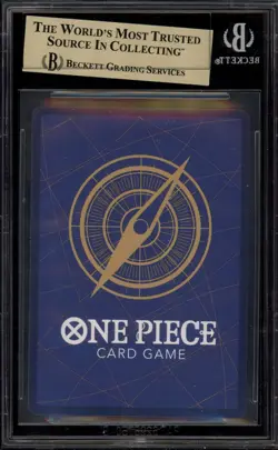 One Piece CCG Monkey.D.Luffy 1st Anniversary Winner Gold Star Promo P-041 BGS 10 - Image 2